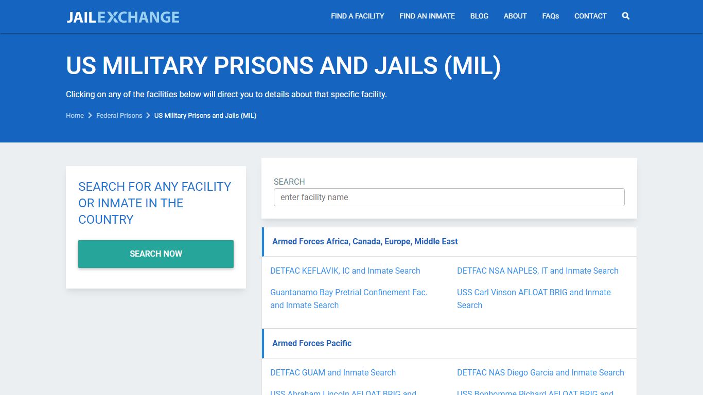 Federal Prisons | US Military Prisons And Jails (MIL ...